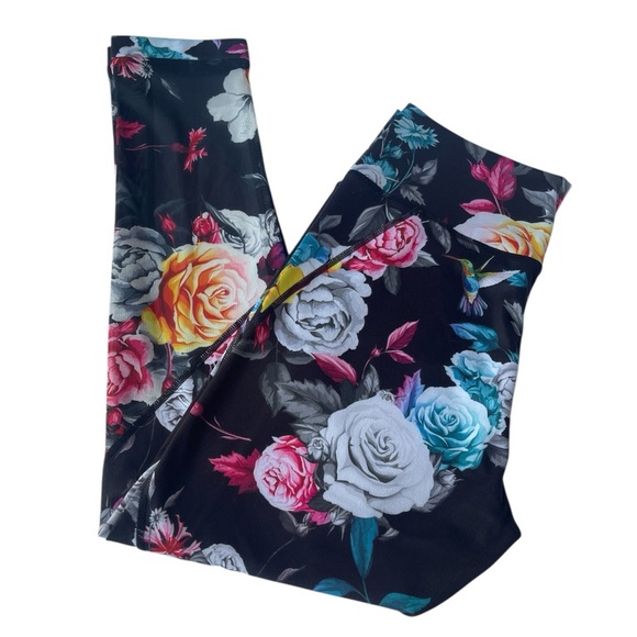 ZYIA ACTIVE FLORAL MESH HIGH RISE ATHLETIC LEGGINGS SZ 12 - Picture 3 of 10